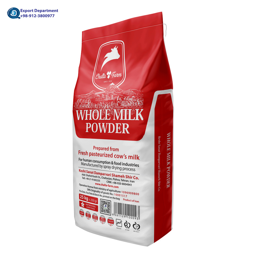 chaltafarm Fortified Instant Whole Milk Powder bulk 25 kg from Iran